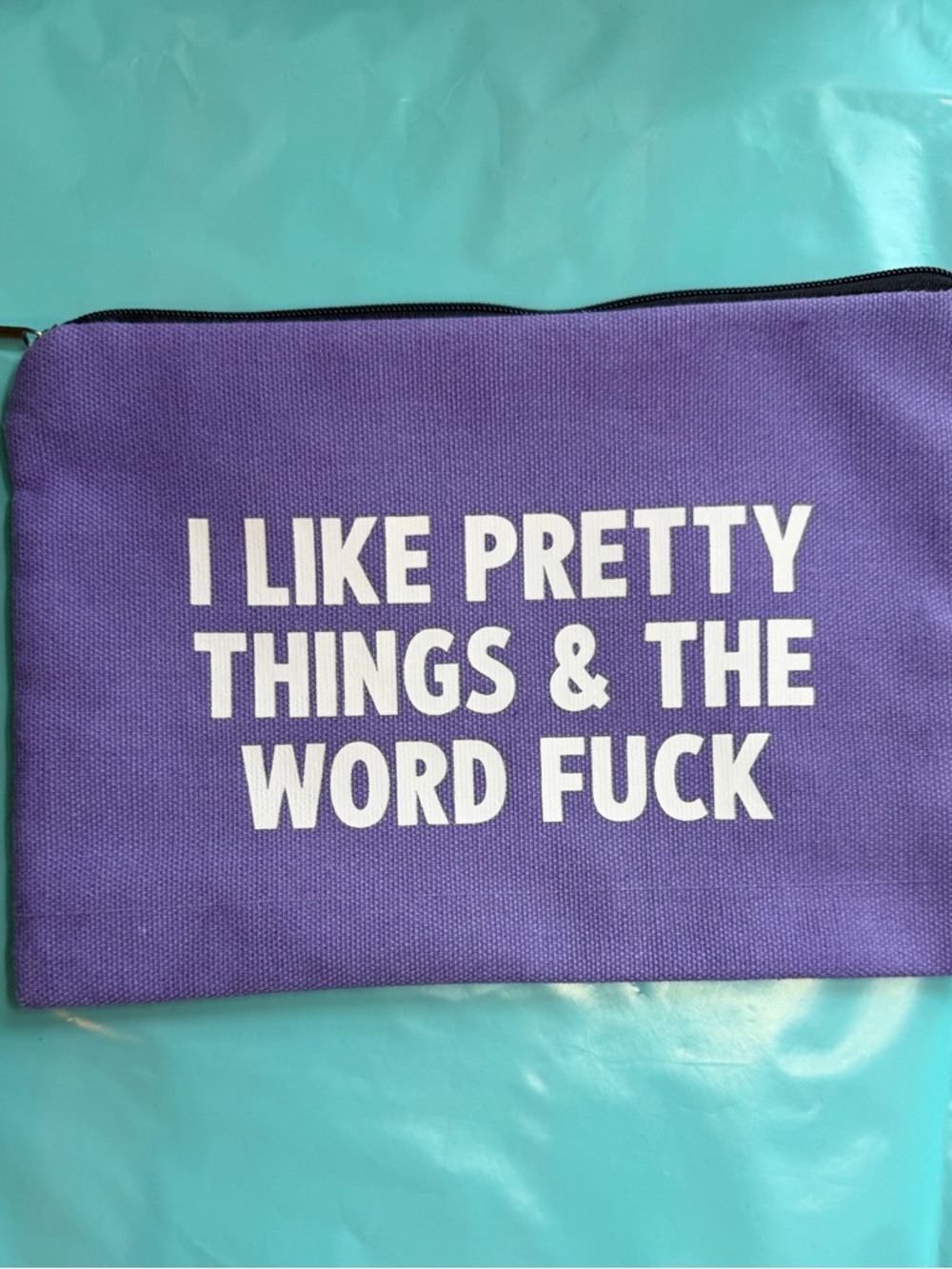 Purple Statement Makeup Pouch